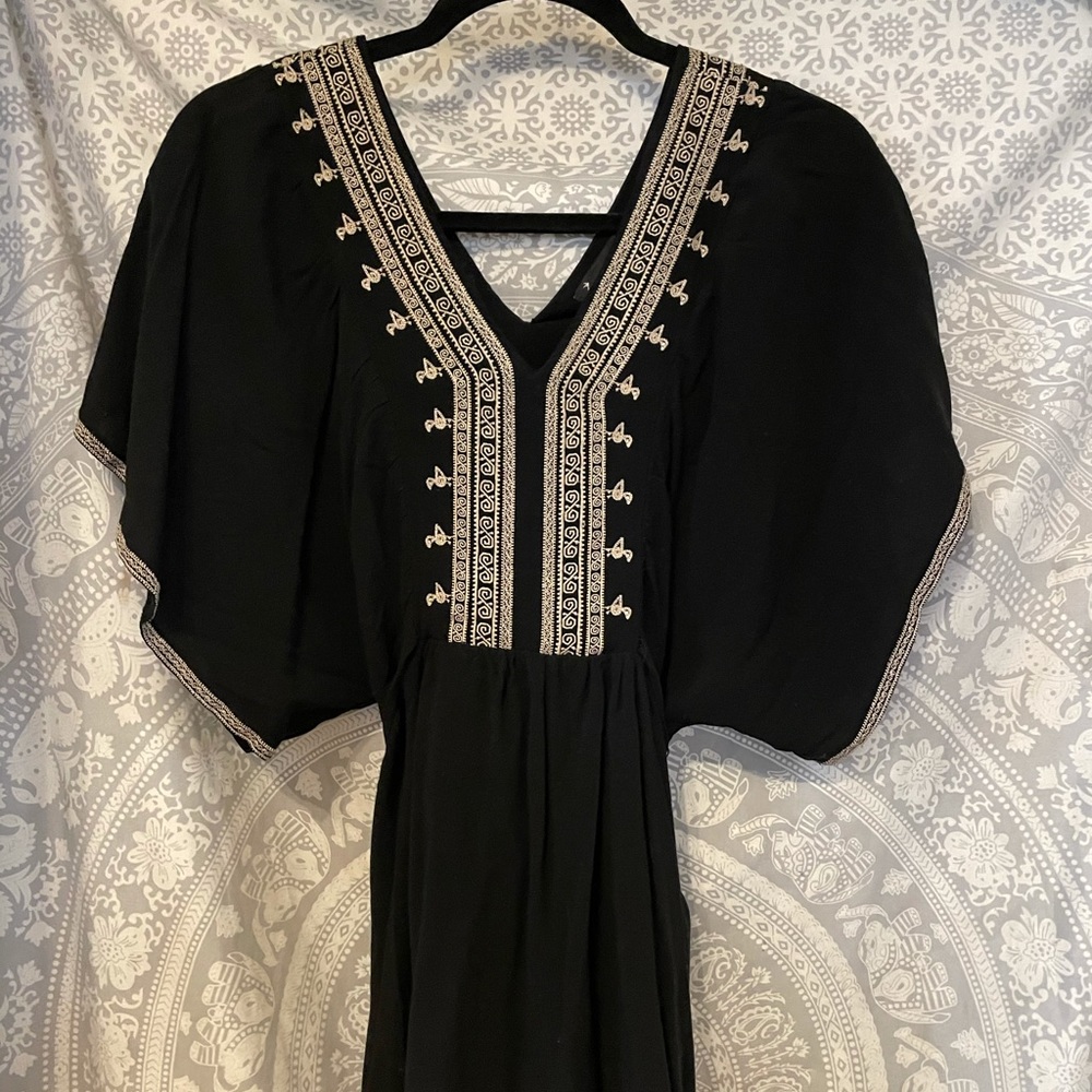 Black and Tan Blouse